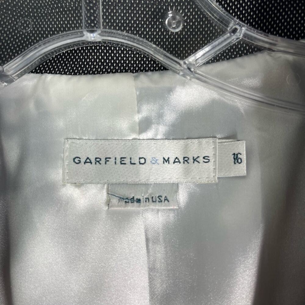 Garfield & Marks black white dot preppy office button academia blazer jacket 16 - Picture 5 of 7